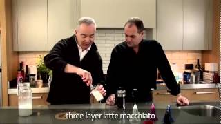 aerolatte  milk frother makes three layer caffè latte macchiato [upl. by Timmie]