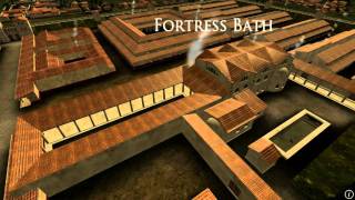 Animation of ancient Roman Fort in Caerleon Wales [upl. by Anidualc]