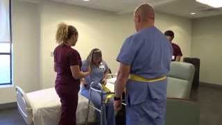 Physical Therapy Transfer Training  How To Transfer From Wheelchair To Bed [upl. by Bergmann826]