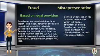 What is Difference Between Fraud amp Misrepresentation [upl. by Madonia]