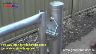 Gate Latch 2 way for round pipe and square [upl. by Holms780]