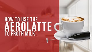 How To Use the AeroLatte To Froth Milk [upl. by Emsmus]