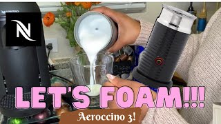 How To Foam Milk With Aeroccino 3 Make Coffee With Foam Tips amp Tricks  Easy Foamed Latte Recipe [upl. by Eitac534]